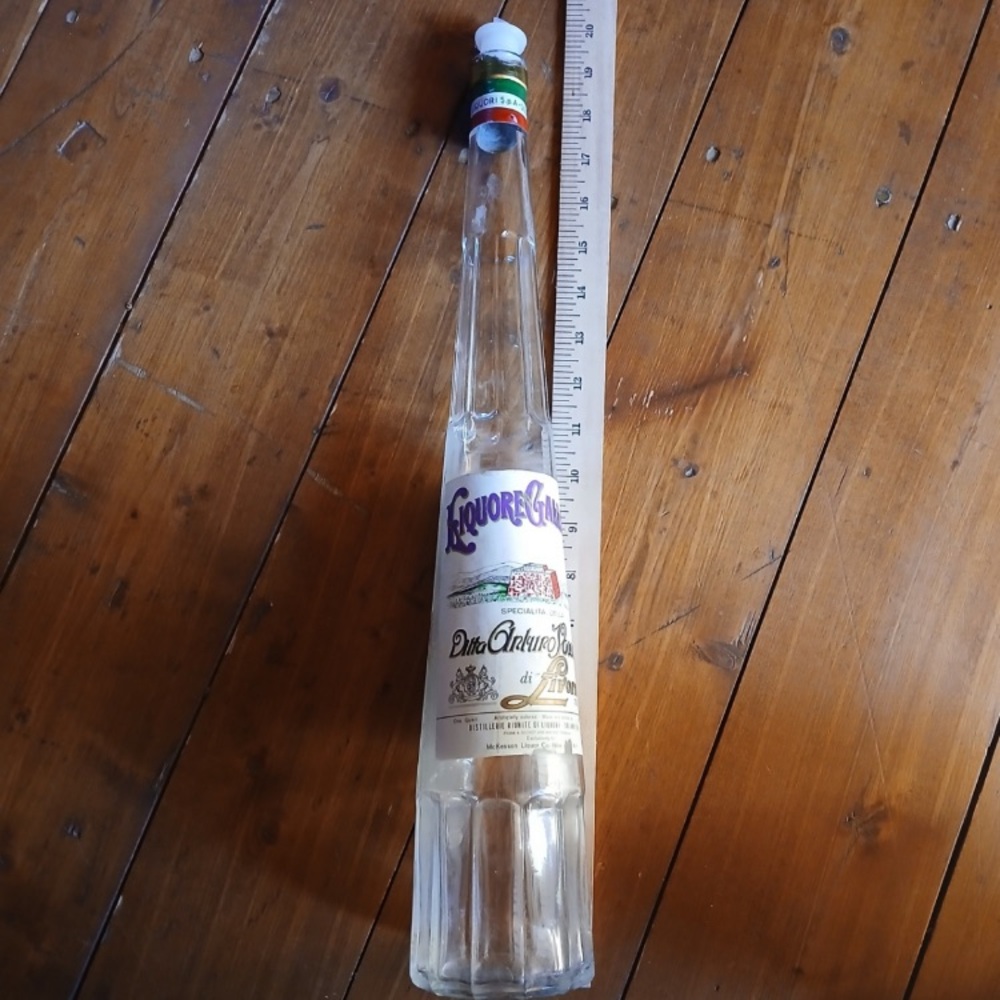🍊🥃 Liquore Galliano 26.5" Glass Liquor Bottle 🥃🇮🇹